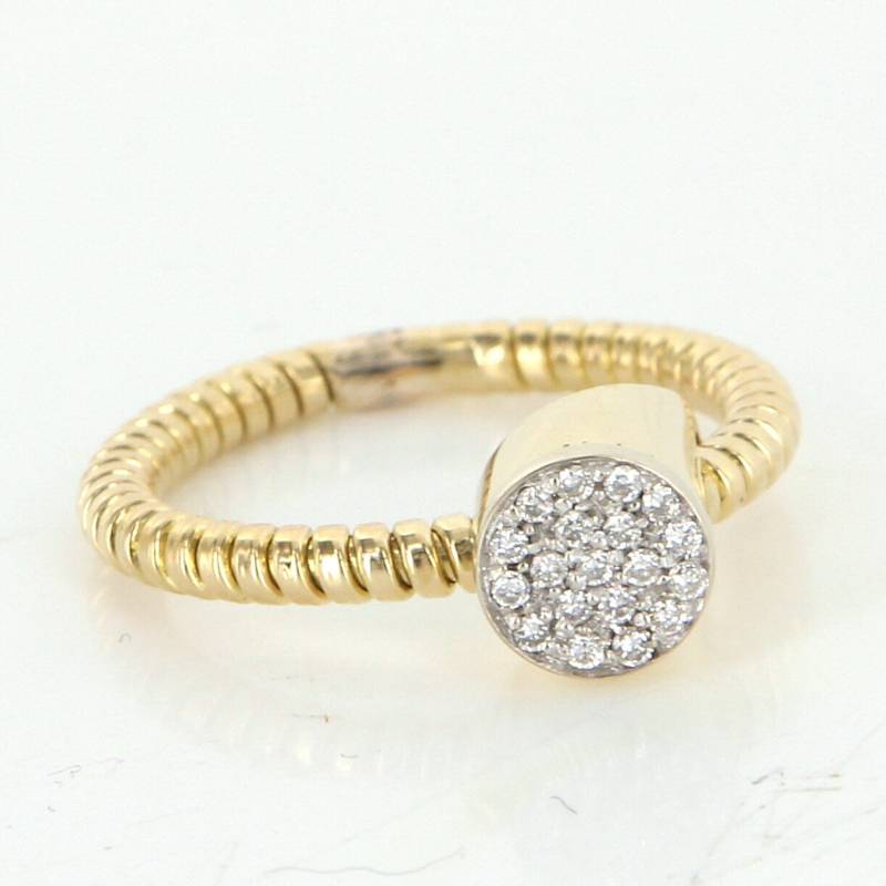 Retro Ebnen Diamond Jahrgang Cocktail-Ring 14 Karat Gold Estate Edlen Schmuck Sz 8, 25 von SophieJaneJewels