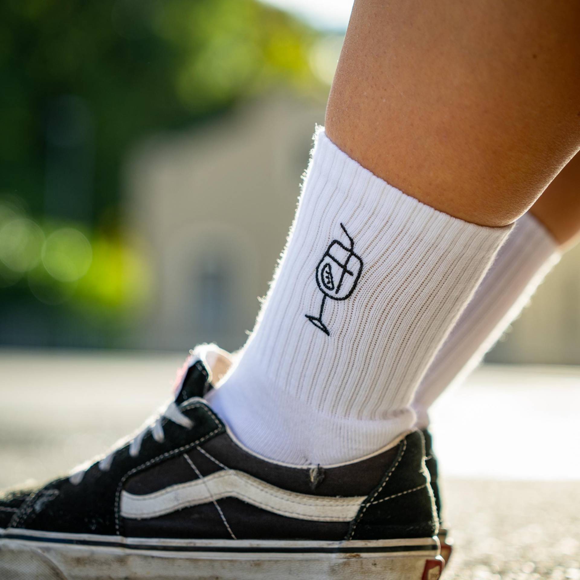 Lustige Socken I Bestickte Socke Aperol Lustige Socken I Bestickte Socke Aperol von SophieStickt