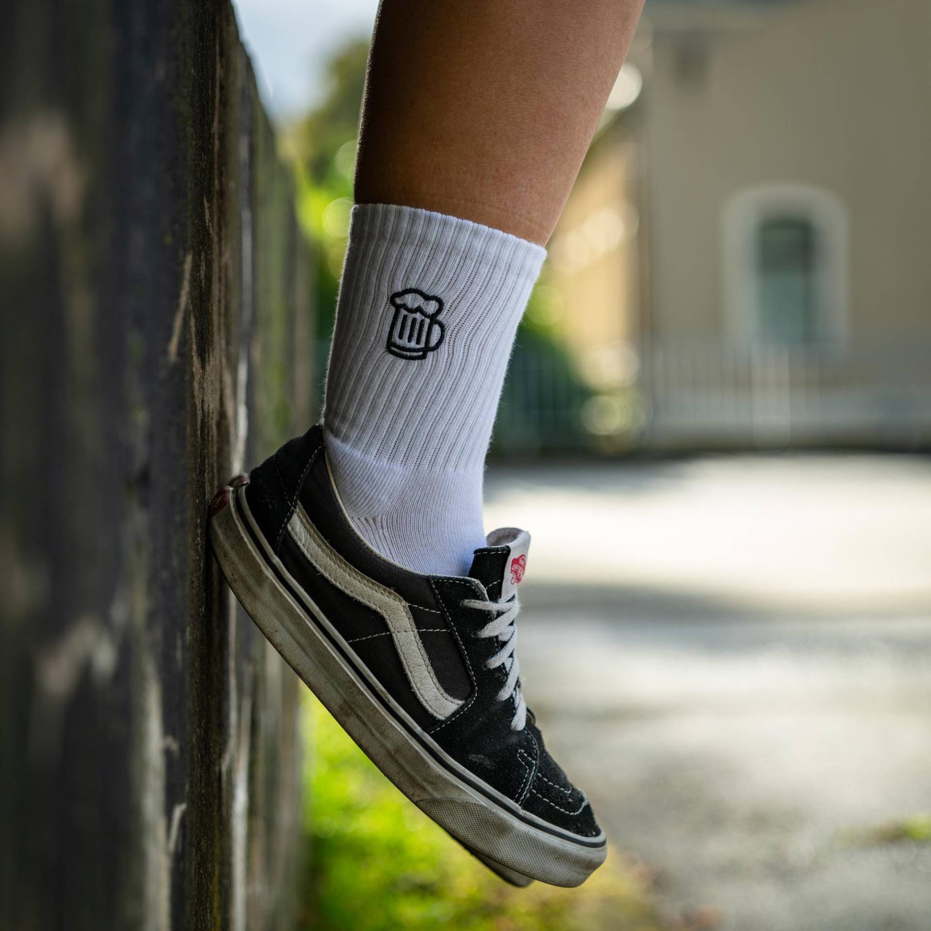 Lustige Socken I Bestickte Socke Bier Lustige Socken I Bestickte Socke Bier von SophieStickt