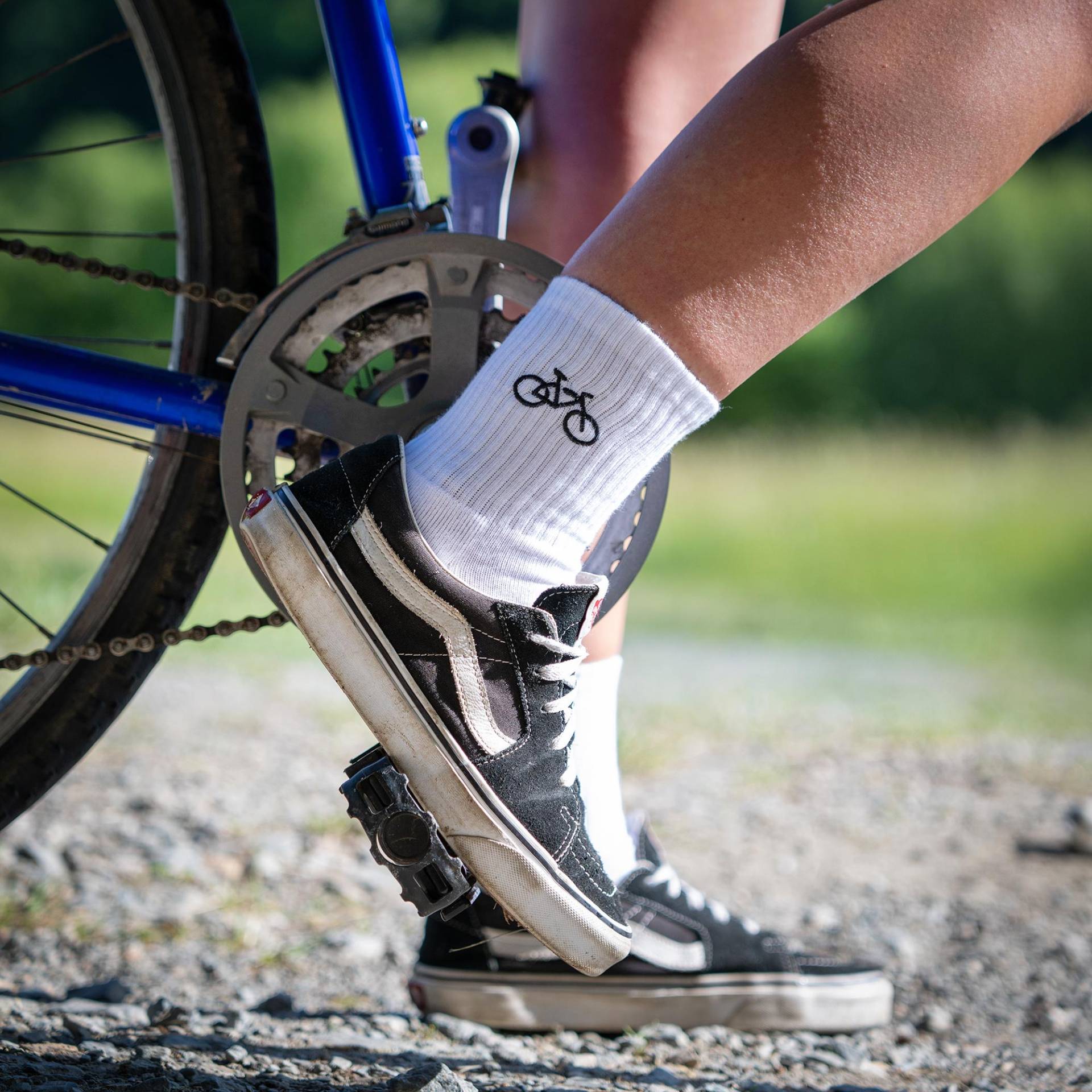 Lustige Socken I Bestickte Socke Fahrrad Mit Wunschfarbe Lustige Socken I Bestickte Socke Fahrrad Mit Wunschfarbe von SophieStickt