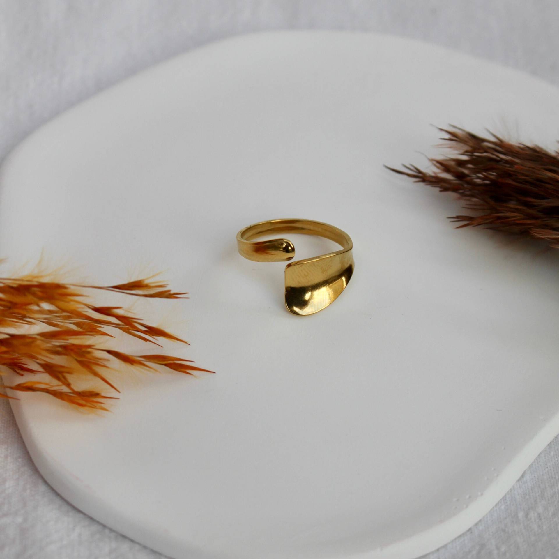 Goldener Statement Ring, Goldener Boho Ring Gold, Schmuck Großer Gold, Größenverstellbarer Als Geschenk Für Sie Goldener Statement Ring, Goldener Boho Ring Gold, Schmuck Großer Gold, Größenverstellbarer Als Geschenk Für Sie von Sophieilena