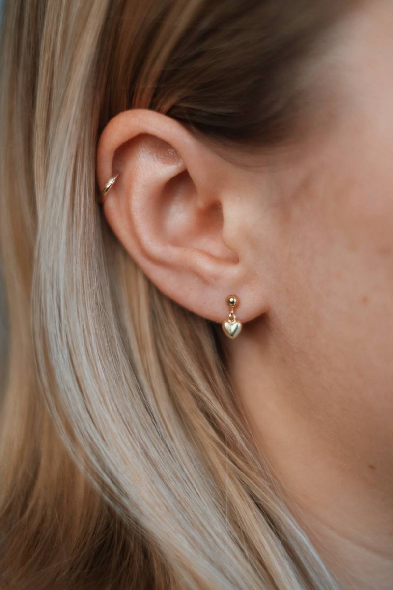 Herz Ohrringe Gold 14K Filled Amour von SophistiqueJewellery