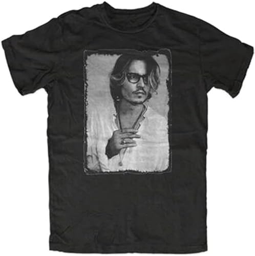 Johnny Depp T-Shirt Black Retro Vintage Blogger Colour19 XXL von Sopla