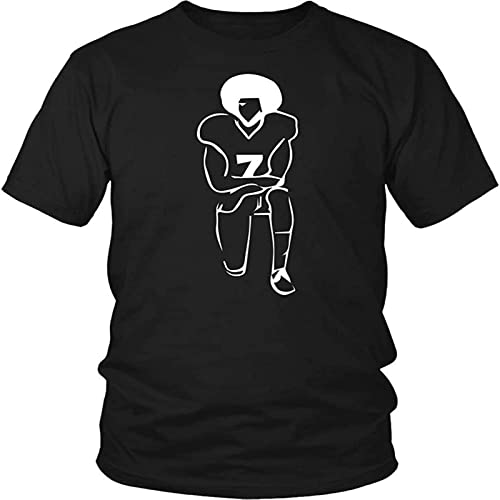 Men's Kaepernick Shirt Colin Kaepernick T Shirts Im with Kap Take a Knee Black XL von Sopla