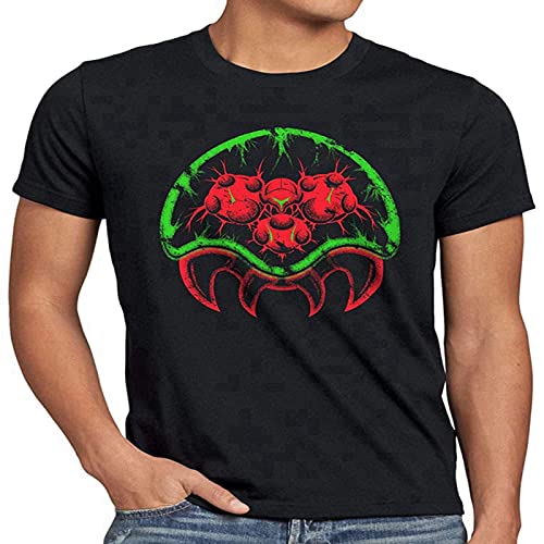 Metroid Morph Men T-Shirt Gamer SNES Samus Aran Switch S von Sopla