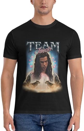 Team Jacob Twilight Cursed Fan Collage T-Shirt tees Big and Tall t Shirts for Men XL von Sopla