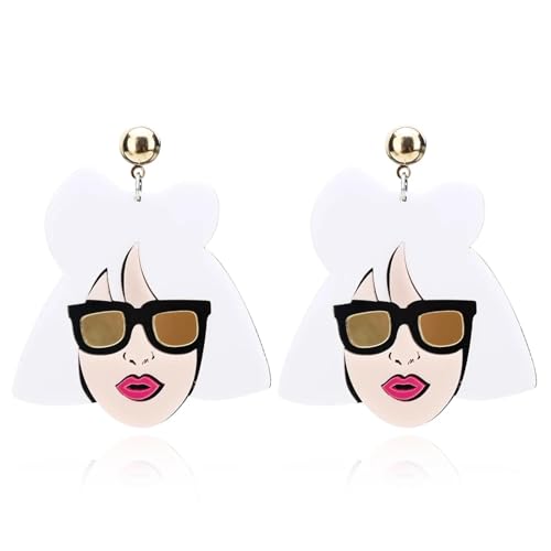 Ohrringe Ohrstecker Damen Schmuck Earringsacryl Mädchen Große Ohrringe Punk Hip Hop Lange Ohrringe Für Frauen Party von Sopodbacker