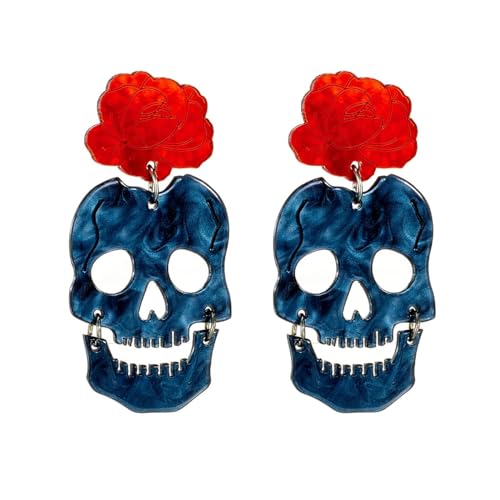 Ohrringe Ohrstecker Damen Schmuck Earringsacryl Rote Blume Anhänger Ohrringe Für Frauen Cartoon Mädchen Accessoires von Sopodbacker