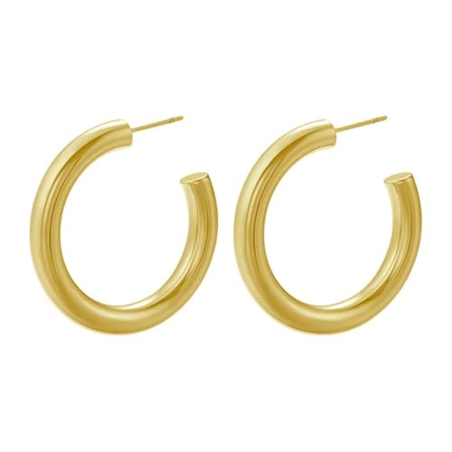 Ohrringe Ohrstecker Damen Schmuck Earringscreolen Ohrringe Runde Ohrstecker Für Frauen Hochzeitsfeier Goldfarbe von Sopodbacker