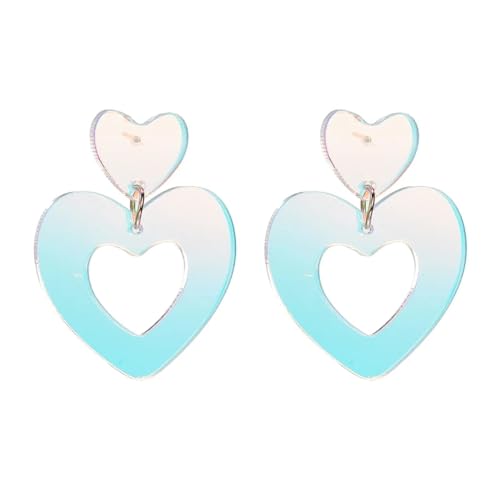 Ohrringe Ohrstecker Damen Schmuck Earringsgeometrische Herzblumen-Ohrringe Aus Acryl Für Frauen Mädchen E3932 von Sopodbacker