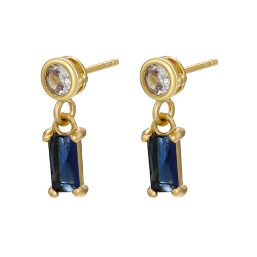 Ohrringe Ohrstecker Damen Schmuck Earringsgeometrische Rechteckige Ohrstecker Für Frauen Ohrstecker Ohrringe Tropfenohrringe Golddunkelblau von Sopodbacker