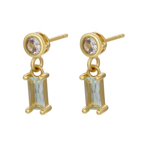 Ohrringe Ohrstecker Damen Schmuck Earringsgeometrische Rechteckige Ohrstecker Für Frauen Ohrstecker Ohrringe Tropfenohrringe Goldklar von Sopodbacker