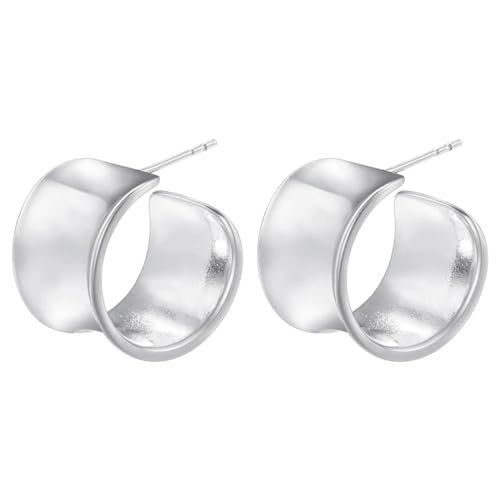 Ohrringe Ohrstecker Damen Schmuck Earringsherz Frauen Ohrstecker Form Ohrstecker Mädchen Für Frauen Silberfarbe von Sopodbacker