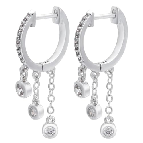 Ohrringe Ohrstecker Damen Schmuck Earringskleine Creolen Hochzeit Frauen Quaste Ohrringe Silber von Sopodbacker