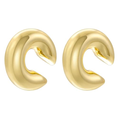 Ohrringe Ohrstecker Damen Schmuck Earringsohrmanschetten Form Party Hochzeit Frauen Goldfarbe von Sopodbacker