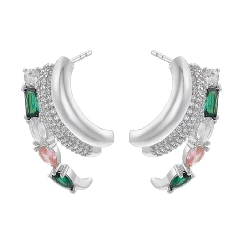 Ohrringe Ohrstecker Damen Schmuck Earringsohrstecker Für Frauen Hochzeit Kleiner Creolen Silvermix von Sopodbacker