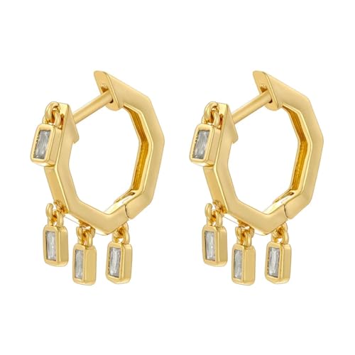 Ohrringe Ohrstecker Damen Schmuck Earringsquaste Kleine Quadratische Ohrringe Für Frauen Hochzeit Golden von Sopodbacker