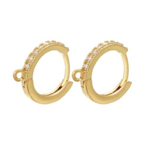 Ohrringe Ohrstecker Damen Schmuck Earringsrunde Ohrringe Für Frauen Hochzeitszubehör Ohrring Weiß-Gold von Sopodbacker