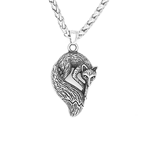 Sopodbacker Halskette Ketten Schmuck Herren Frauen Anhänger Necklace Hip Hop Anhänger Tier Amulett Männer Und Frauen Paar Halskette Retro Party Geometrie 单吊坠 von Sopodbacker