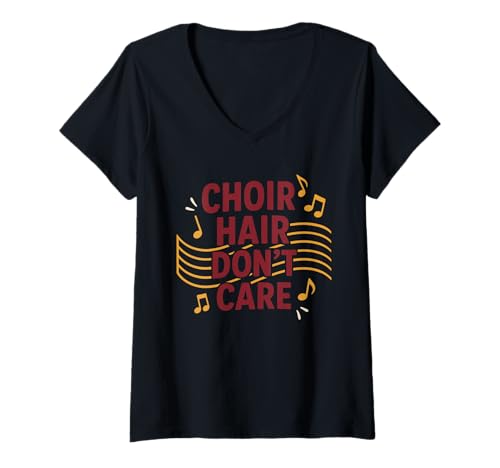 Damen Kirchchchor Christliche Musik Lob Team Anbetung Performance T-Shirt mit V-Ausschnitt Damen Kirchchchor Christliche Musik Lob Team Anbetung Performance T-Shirt mit V-Ausschnitt von Soprano Alto Tenor Bass Choir Director Faith Based