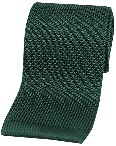 Sopran-gerader Schnitt Racing Grün Silk Strick Herren Krawatte von Soprano