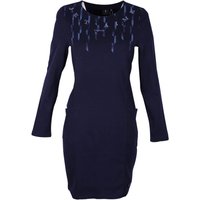 Soquesto Damen Langarm Kleid dark navy wording L von Soquesto