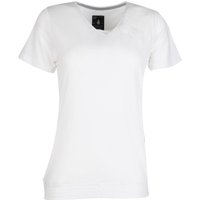 Soquesto Damen T-Shirt white leaf printed XL von Soquesto