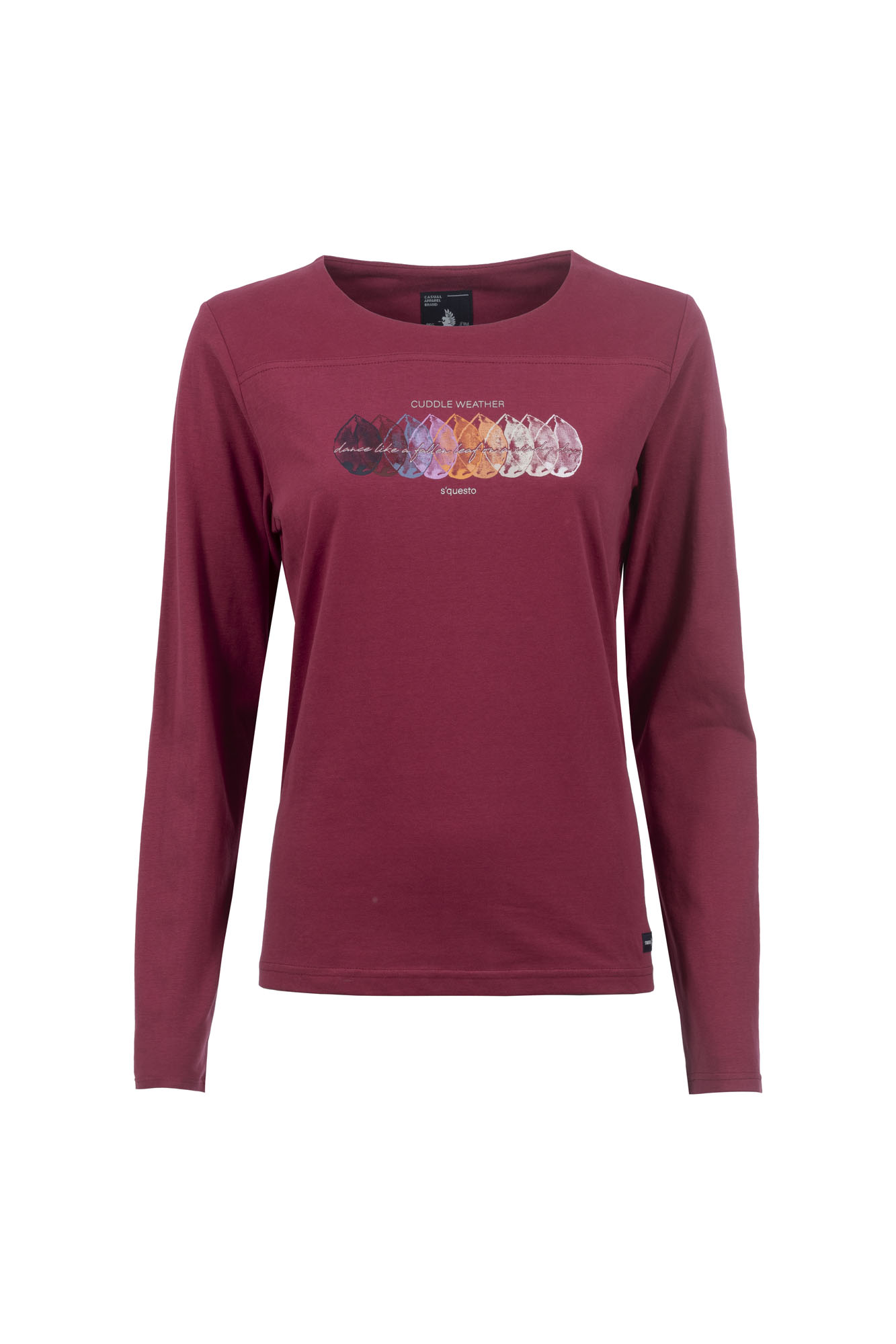 Soquesto Langarmshirt OliaSOQ merlot von Soquesto