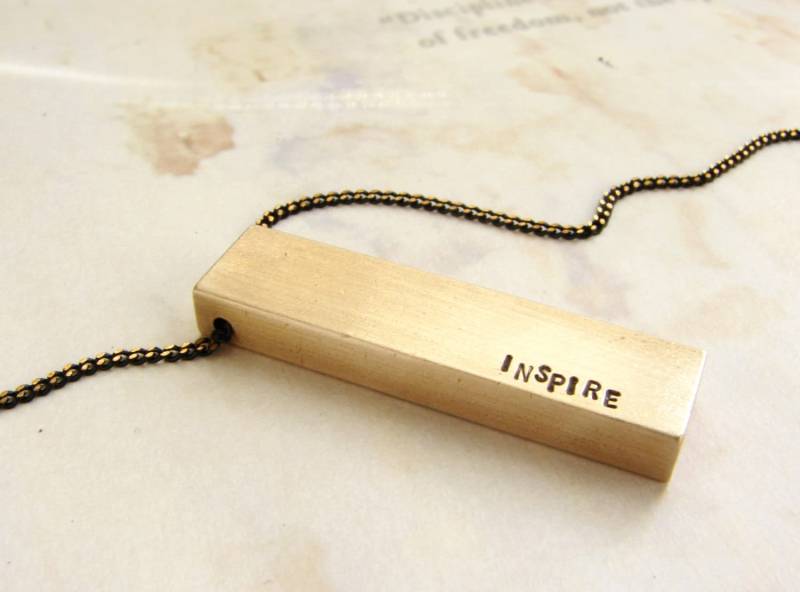 Personalisierte Halskette, Personalisierte Frauen Schmuck, Benutzerdefinierte Hand Gestempelt Mantra Geschenk Für Sie, Personalisiertes Lehrer Personalisierte Halskette, Personalisierte Frauen Schmuck, Benutzerdefinierte Hand Gestempelt Mantra Geschenk Für Sie, Personalisiertes Lehrer von SoraDesignsBlack