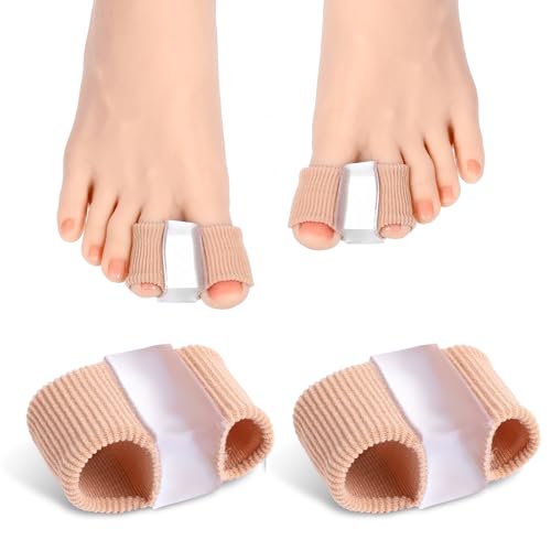 Toes Separator Mit 2 Schlaufen, 2 Stück Zehenspreizer Hallux Valgus, Zehenschutz Großer Zeh, Zehenkorrektur, Toe Splitter Für Hallux Valgus Korrektur Frauen Männer von Sorcristy