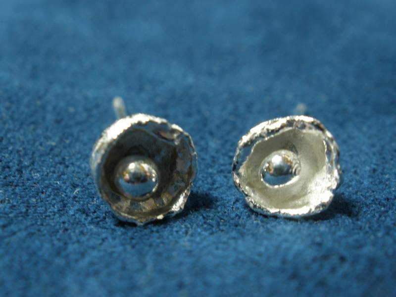 Tropfenförmige Ohrstecker Aus Sterlingsilber von SoreThumbSilver