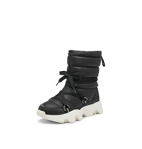 SOREL Damen Kinetic Impact NXT Waterproof Mid Boot, Schwarz/Meersalz, 38.5 EU von Sorel