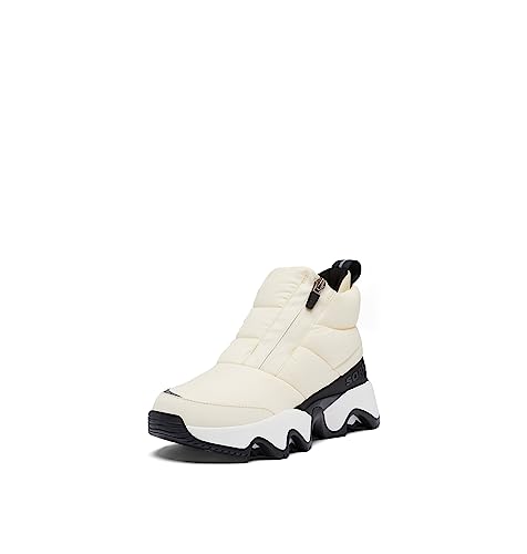 SOREL Women's Kinetic Impact Puffy Zip Waterproof Boot, Kreide, Schwarz, 39.5 EU von Sorel