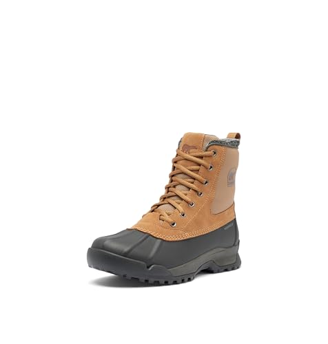 SOREL Men's Buxton Lite Boots Waterproof Snow, Elk/Black, 15 von Sorel