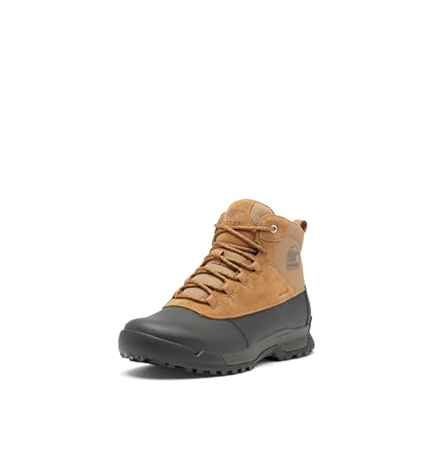 SOREL Men's Buxton Lite Lace Plus Waterproof Snow Boot, Elk/Black, 11.5 von Sorel