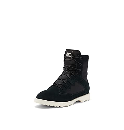 SOREL Men's Caribou OTM WP Boot — Black, Chalk — Waterproof Leather Rain Boots — Size 13 von Sorel