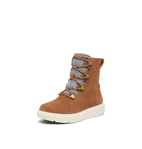 Sorel Women's Explorer III Joan Waterproof Snow Boot, Velvet Tan/Chalk, 9 von Sorel