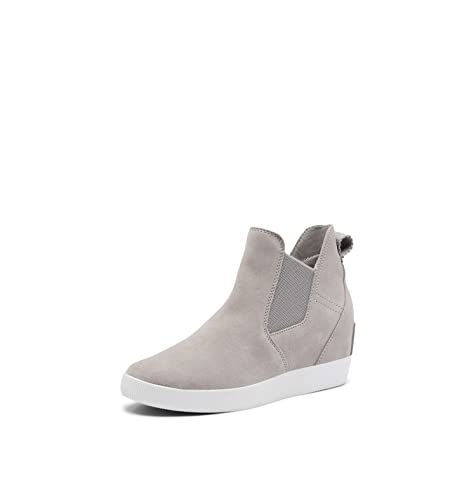 Sorel Women's Out 'N About Slip-On Wedge II Boot - Chrome Grey, White - Size 7 von Sorel
