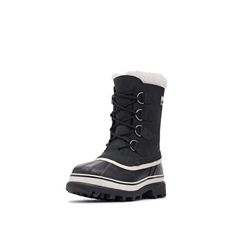 Sorel Caribou wasserdichte Schneestiefel für Damen, Schwarz (Black x Stone), 37.5 EU von Sorel
