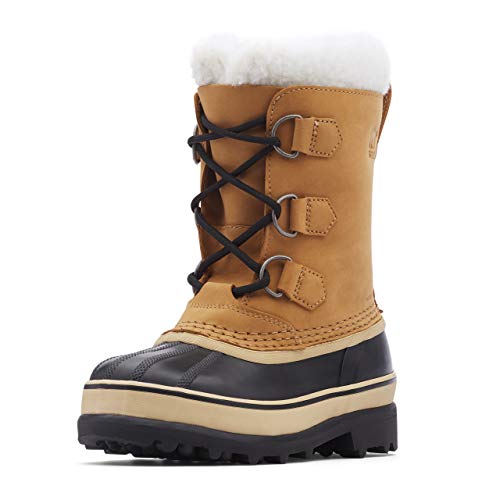 Sorel KIDS CARIBOU WATERPROOF Schneestiefel für Unisex Kinder, Braun (Buff) - Youth, 37 EU von Sorel