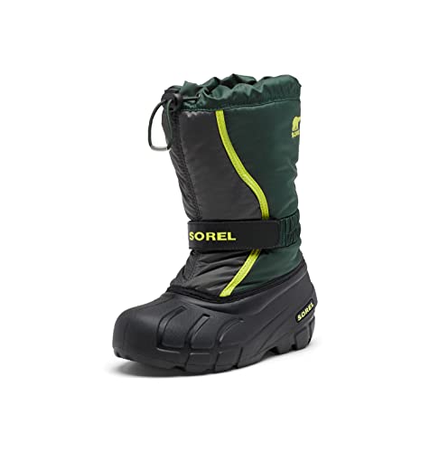 Sorel KIDS FLURRY Schneestiefel für Unisex Baby, Grün (Spruce x Grill) - Children, 28 EU von Sorel