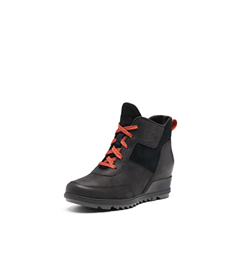 Sorel Damen Evie Sport Spitzenstiefel – Light Rain – wasserdicht, Schwarz/Jet, 40 EU von Sorel