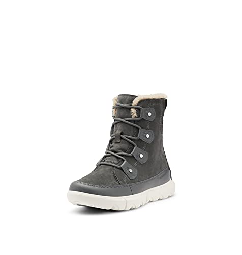 Sorel Explorer II Joan WP wasserdichte Winterstiefel für Damen, Grau (Grill x Fawn), 37.5 EU von Sorel