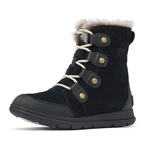 Sorel Damen Explorer Joan Schneestiefel, Größe : 36,5 Black Dark Stone von Sorel