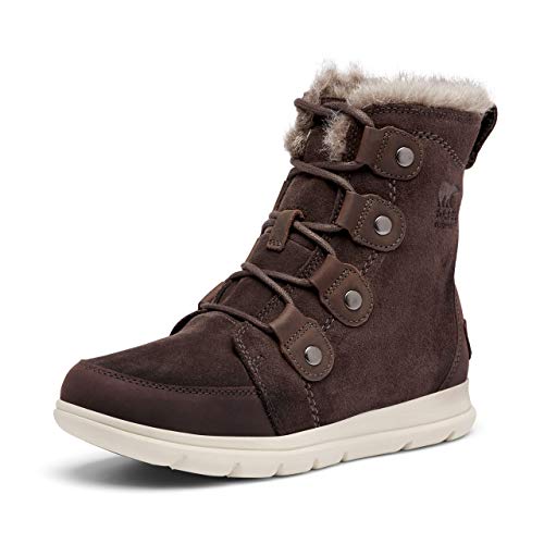 Sorel Explorer Joan Waterproof wasserdichte Winterstiefel für Damen, Braun (Blackened Brown), 37 EU von Sorel