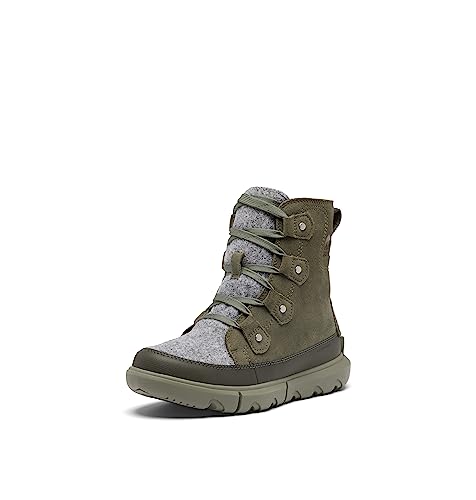 Sorel Damen Explorer Next Joan Waterproof Mode-Stiefel, Stone Green/Alpine Tundra, 39 EU von Sorel