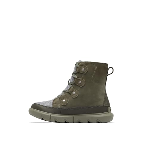 Sorel Damen Explorer Next Joan Waterproof Mode-Stiefel, Stone Green/Alpine Tundra, 40 EU von Sorel