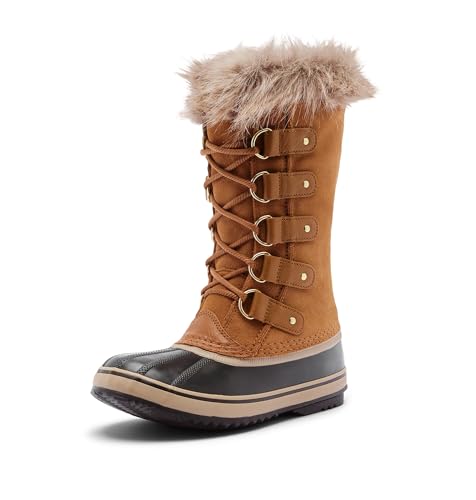 Sorel Damen Joan of Arctic Boot WP wasserdichte Schneestiefel, Camel Brown, Black, 36.5 EU von Sorel