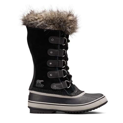 Sorel Damen Joan of Arctic Waterproof wasserdichte Schneestiefel, Black/Quarry, 38 EU von Sorel