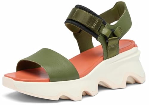 Sorel Damen Kinetic Impact Y Strap Hohe Sandalen, Utility Green/Pearlescent, 41 EU Sorel Damen Kinetic Impact Y Strap Hohe Sandalen, Utility Green/Pearlescent, 41 EU von Sorel